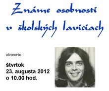 Známe osobnosti v školských laviciach